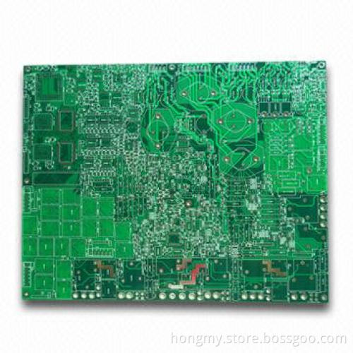 4-layered PCB with King Board Material, 0.2mm Line Space/Width, TG150 Glass Transition and RoHS Mark